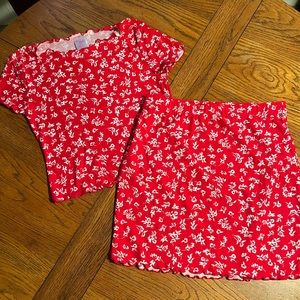 Skirt and Top Set